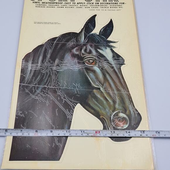 Vintage Meyercord Horse Head Decals Set of Two Sport-Stik NWT - Picture 7 of 7